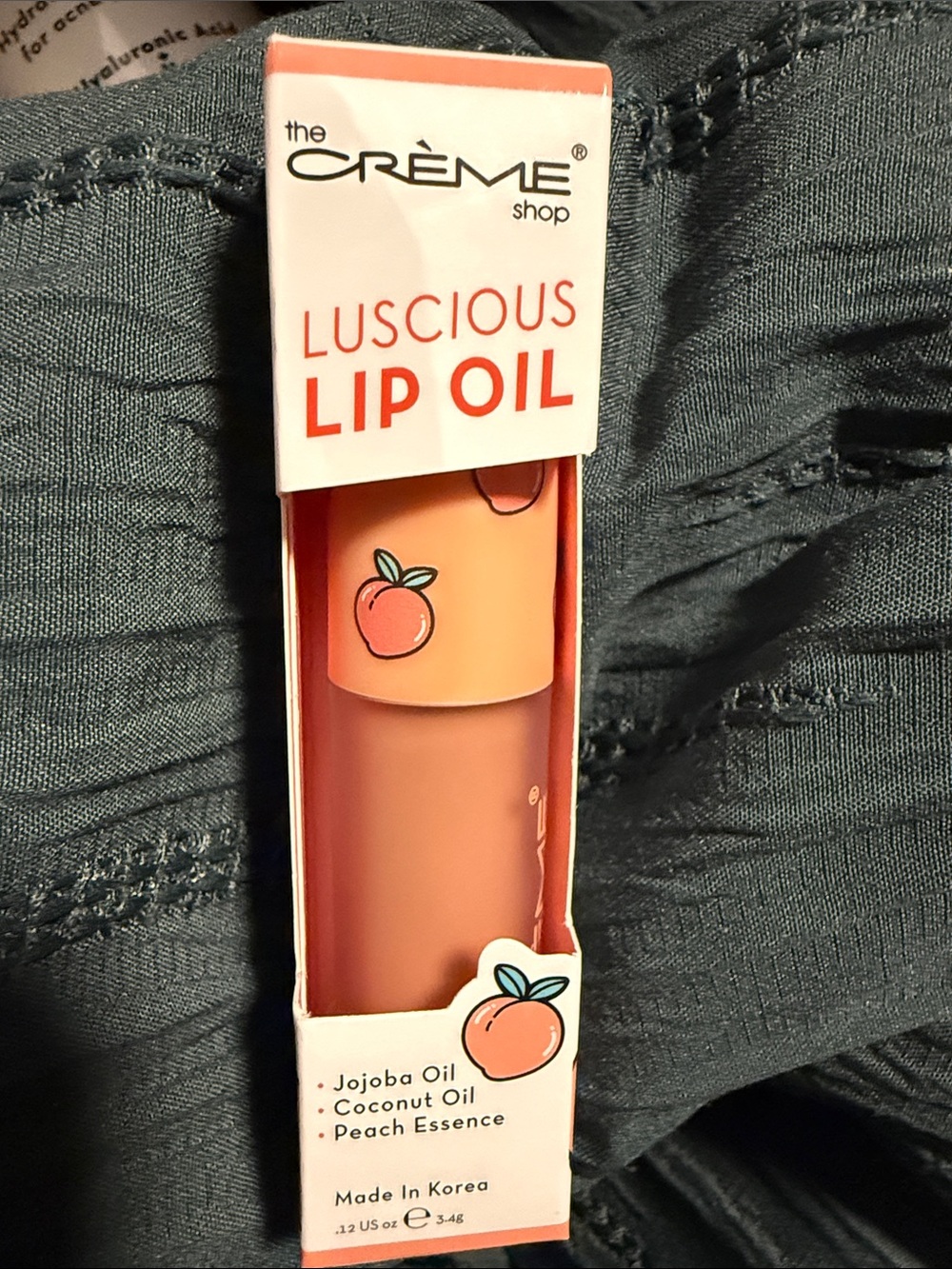 The Crème Shop Luscious Lip Oil Peach Cobbler